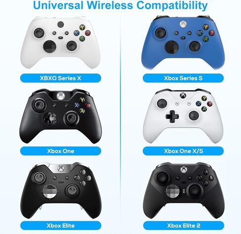 لوحة مفاتيح لأجهزة Xbox Series X/S، One/One X/S، وحدة تحكم Elite one/2، لوحة مفاتيح ألعاب لاسلكية للدردشة مع جهاز استقبال USB ومكبر صوت، ملحقات مقبس صوت 3.5 ملم لأجهزة Xbox (وحدة التحكم غير متضمنة)، أبيض in Saudi Arabia