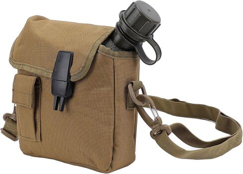 Zunate Outdoor Water Bottle - 1.5L Portable Water Canteen with Waist Bag, Multi Fuctional Flat Camping Water Bottle for Military Surplus or Bushcraft Gear (cp) in Saudi Arabia