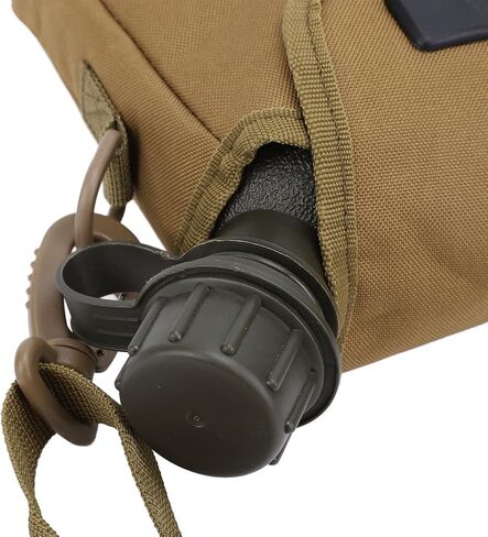 Zunate Outdoor Water Bottle - 1.5L Portable Water Canteen with Waist Bag, Multi Fuctional Flat Camping Water Bottle for Military Surplus or Bushcraft Gear (cp) in Saudi Arabia