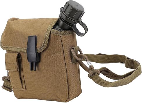 Zunate Outdoor Water Bottle - 1.5L Portable Water Canteen with Waist Bag, Multi Fuctional Flat Camping Water Bottle for Military Surplus or Bushcraft Gear (cp) in Saudi Arabia