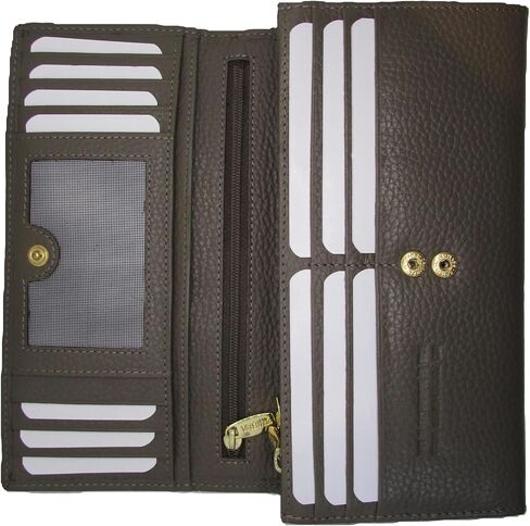 Womens Wallet Italian Leather Vera Pelle Type Made In Italy Purse (Mint) in Saudi Arabia