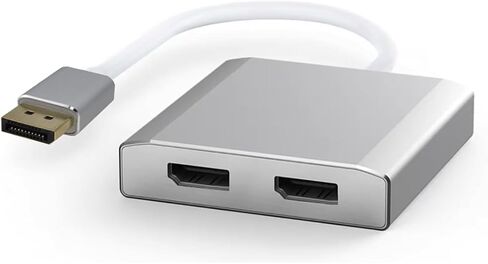 منفذ عرض إلى منفذ عرض مزدوج MST DP إلى 2 DP Splitter Multi Stream Transport Hub، لأجهزة Mac وWindows7/8/10 in Saudi Arabia