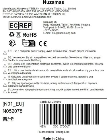 مجموعة من 2 خط صيد فلوروكربون إجمالي 200 متر/220 ياردة، خط قائد غير مرئي من الفلوروكربون، مقاس 3.0 (8.70 كجم/19.18 رطل) وحجم 8.0 (8.40 كجم/40.56 رطل) in Kuwait