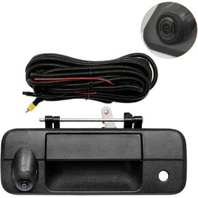 Backup Camera Tailgate Handle, Compatible with Toyota Tundra 2007-2013, with Key-Hole,with 170°Rear Viewing Angle, Waterproof, Rear View Camera, Back up Camera, Reverse Camera