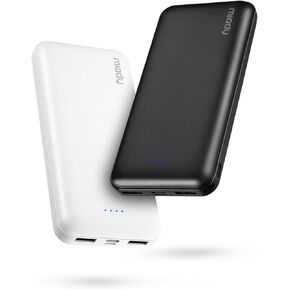 Miady 2-Pack Portable Charger, 22.5W 10000mAh Fast Charging Power Bank with Dual USB, USB C in&Out Slim Lightweight Battery Pack Compatible with iPhone 16/15/14, Galaxy S24/22, iPad, Android, Tablets