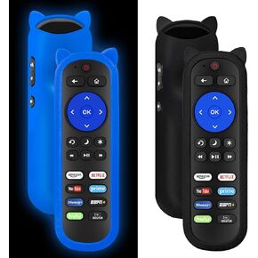 Pack of 2 Universal Remote for Roku Remote, for Roku Player Remote, for Roku TV Remote, for Roku Box 1 2 3 4, Roku Express, Roku Premiere, Roku Ultra, for TCL Hisense Onn Roku TV with Anti-Lost Case