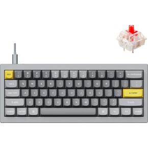 Keychron Q4 Wired Custom Mechanical Keyboard, QMK/VIA Programmable Macro, Full Aluminum, Hot-Swappable Gateron G Pro Blue Switch, 60% Layout Double Gasket Compatible with Mac and Windows - Black in Kuwait