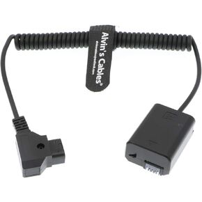 Alvin's Cables NP-FW50 Dummy Battery to D Tap Power Cable for Sony A7R A7S A7II Camera