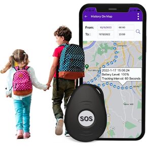 SecuLife Kids - Elderly SOS GPS Tracker, with SOS Button Speakerphone, Real-Time Tracking, Safety Device for Kids, Seniors, Adults, Easy to Use Mobile App