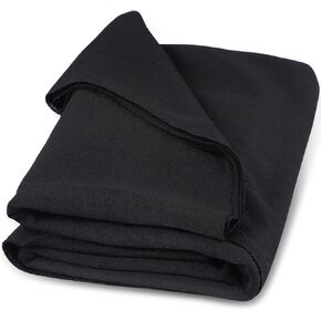 Facmogu Black Tulle Subwoofer Speaker Grill Cloth, 67"x20" Stereo Fabric Replacement for Home Speakers, Stage Audio Speakers and KTV Boxes Repair - 170 x 50 cm