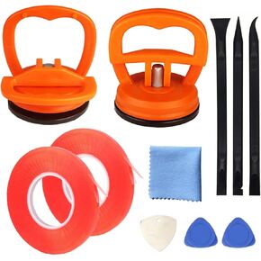 Screen Repair Tool Set of 11, Heavy-Duty Suction Cup, pry Tool, Mobile Phone Repair Tape, Suitable for iPhone, iPad, iMac, MacBook, Tablet, Laptop, Samsung and Other LCD Screen Opening Tools