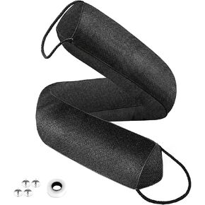 QUOLIX Under Door Draft Stopper, 32" Triangle Heavy Door Noise Blocker for Bottom of Doors, Weighted Weather Stripping Noise Blocker for Door & Window, Door Seal Noise/Air/Door Guard Saving Energy