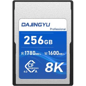 Professional 256GB CFexpress4.0 Type A Card, Up to 1780MB/s Read Speed & 1600MB/s Write Speed, CFexpress Type A Memory Card for 4K 120P,8K RAW Video Recording Compatible with Sony Cameras