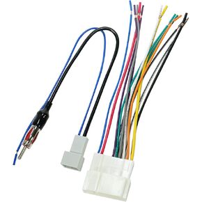 RED WOLF Radio Wiring Harness 1721 Antenna Adapter Compatible with Honda Civic/CR-V/Odyssey/Accord/Pilot/1998-2008, Acura TL/RSX/RDX 1999-2006 Aftermarket Stereo Installation