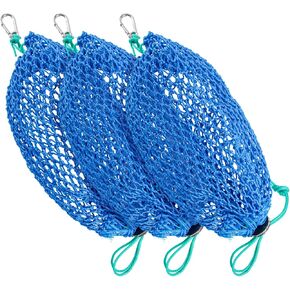 Mesh Bait Bags with Rubber Locker Crabbing Equipment for Crawfish Minnow Lobster Fishing Crab Traps Catfishing