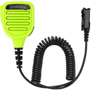 Shoulder Mic Speaker Compatible with Motorola XPR 3000 3000e 3300 3300e 3500 3500e Waterproof IP56 Two Way Radio Speaker Microphone with 3.5mm Jack (Green)
