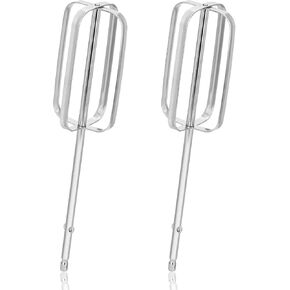 2pcs Hand Mixer Beaters Attachments, Stainless Steel Hand Mixer Replacement Beaters Electric Mixer Parts for Hamilton Beach Hand Mixer 62682RZ 62692 62695V 64699 (4 Sticks)