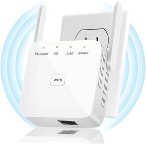 WiFi Extender, 2024 Fastest WiFi Booster ，WiFi Extenders Signal Booster for Home, Internet Booster WiFi Repeater Covers Up to 10,000 Sq.ft and 50+ Devices【White】