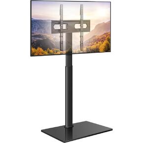 KKTONER Universal Floor TV Stand Mount TV Stand Base for 27 to 60 Inch TVs Corner TV Stand with Height Adjustable Max VESA 400x400mm Hold up 88 lbs