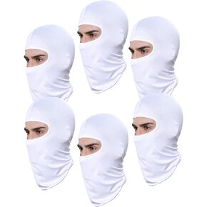 Xeoxarel 6 Pack Balaclava Ski Mask for Men/Women, Full Face Cover