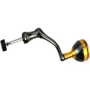 TEQIN Fishing Spinning Reel Handle, All-Metal Single Rocker Arm, Reel Replacement Power Handle Grip, Low-Profile Reel Handle Fishing Reel Replacement red Large