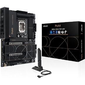 ASUS ProArt Z890-CREATOR WIFI Z890 LGA 1851 ATX Motherboard, Intel® Core™ Ultra Processor Series 2 Ready, 16+2+1+2 stages, PCIe® 5.0, DDR5, Thunderbolt™ 5 Type-C®, 10+2.5 Gb LAN, WiFi 7, 5x M.2, AI OC