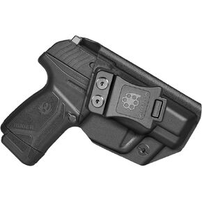 Amberide IWB KYDEX Holster Fit: Ruger Max-9 Pistol, Inside Waistband Concealed Carry, Adjustable Cant & 'Posi-Click' Retention, USA Made by Amberide