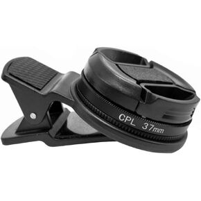 37mm CPL Phone Camera Lens, Universal Polarizer Clip-On Cellphone CPL Filter Compatible with iPhoneSamsung/Android Smartphones