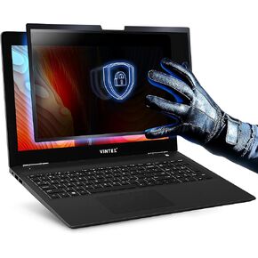 VINTEZ 15.6 Inch - 16:9 Aspect Ratio - Removable Laptop Privacy Screen Filter for Widescreen Laptop Monitors - Easy On/Off - Anti Scratch Protector