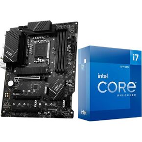INLAND CPU Motherboard Intel i7-12700KF Gaming Desktop Processor 12 (8P+4E) Cores up to 5.0 GHz Unlocked LGA1700 Bundle with MSI PRO Z790-P WiFi DDR4 Motherboard
