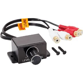 NuIth Universal Car Amplifier RCA Level Controller, Car Audio Bass Control Knob, Sub Amp Volume Control Cable for Car, Motorcycle, Speakers, Home Theater