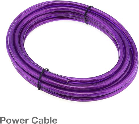 مجموعة أسلاك أمبير ذات 6 قياسات، تركيب أسلاك مرنة، كابلات تثبيت كاملة للتركيب، أرجواني in Kuwait