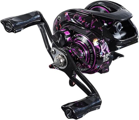 Baitcasting Reel, Fishing Reel, Magnet Braking System, 17.6 LB Max Drag, 7.2:1 and 6.3:1 Gear Ratio in Saudi Arabia