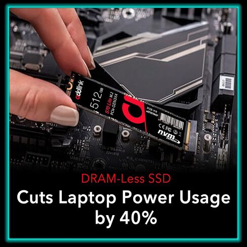 Addlink S70 Lite 1TB NVMe SSD – M.2 2280 PCIe Gen3x4, Up to 3,200/2,600 MB/s Read/Write, Internal Solid State Drive for Laptop & Desktop, 3D NAND, 5-Year Warranty (ad1TBS70M2P) in Saudi Arabia