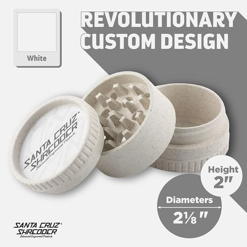 Santa Cruz Shredder Herb and Spice Grinder Made in USA (White) in Kuwait