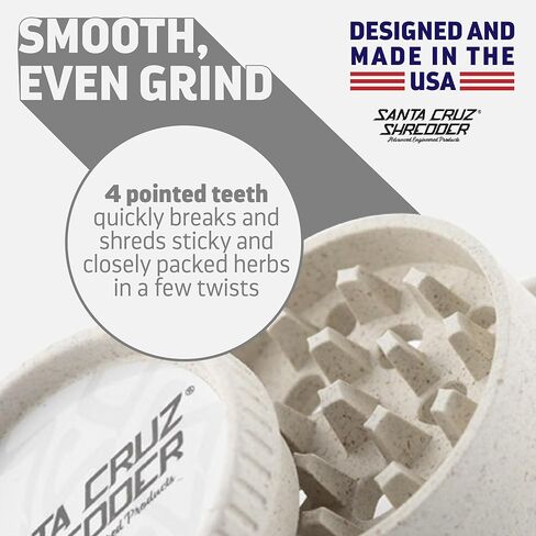Santa Cruz Shredder Herb and Spice Grinder Made in USA (White) in Kuwait