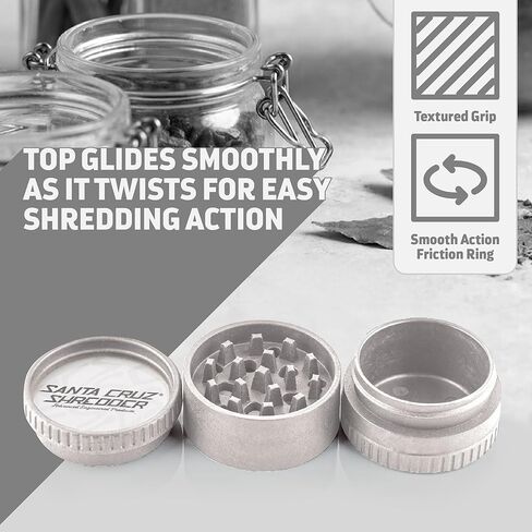 Santa Cruz Shredder Herb and Spice Grinder Made in USA (White) in Kuwait