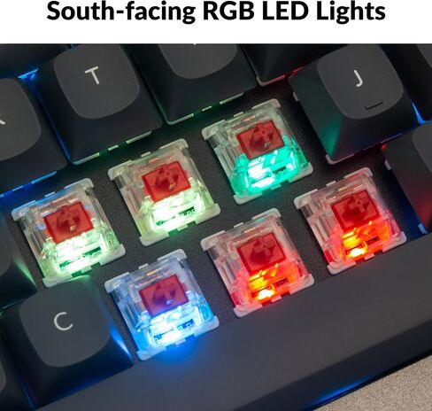 Keychron Q4 Wired Custom Mechanical Keyboard, QMK/VIA Programmable Macro, Full Aluminum, Hot-Swappable Gateron G Pro Blue Switch, 60% Layout Double Gasket Compatible with Mac and Windows - Black in Kuwait