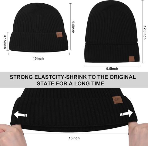 قبعة صغيرة كبيرة الحجم XXL للرجال والنساء، قبعات شتوية دافئة من الصوف، قبعة تزلج للجنسين، قبعة مكبلة عصرية للرؤوس الكبيرة in Kuwait