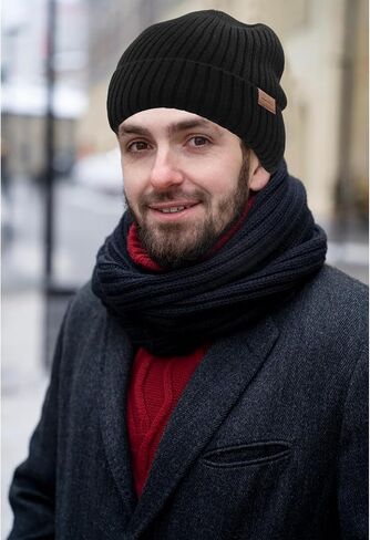 قبعة صغيرة كبيرة الحجم XXL للرجال والنساء، قبعات شتوية دافئة من الصوف، قبعة تزلج للجنسين، قبعة مكبلة عصرية للرؤوس الكبيرة in Kuwait