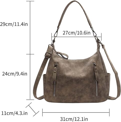Verdusa Women's Versatile Shoulder Bag Crossbody Bags Large Hobo Purse in Saudi Arabia