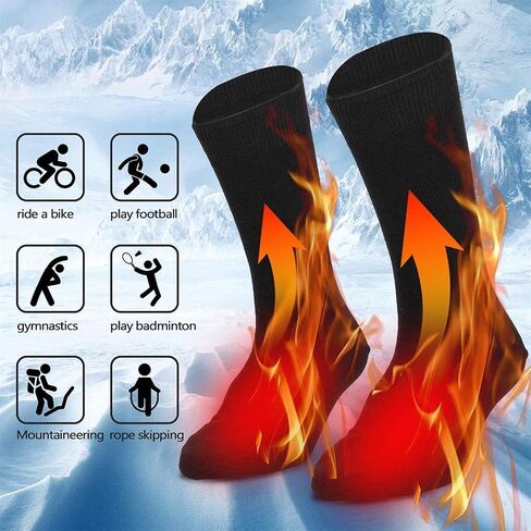 Heated Socks for Men and Women, Washable Winter Warm Socks for Outdoors Work Fishing Hunting Skiing Cycling Hiking Camping (Battery not Included) in Saudi Arabia