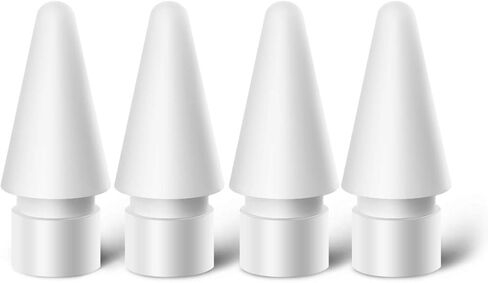 نصائح بديلة متوافقة مع Apple Pencil الجيل الأول والثاني، سن القلم لجهاز iPad Pro (4 عبوات) in Kuwait