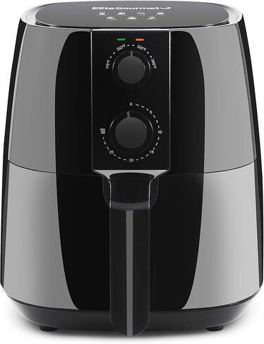 Elite Gourmet EAF1055D Dual Zone Air Fryer Oven, 11QT. Capacity with Divider 2 Independent Cook Zones, Dishwasher Safe Basket, 10 Preset Functions, 1600-Watts, with Recipe Booklet, Black in Saudi Arabia