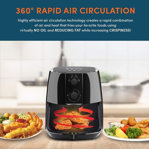 Elite Gourmet EAF1055D Dual Zone Air Fryer Oven, 11QT. Capacity with Divider 2 Independent Cook Zones, Dishwasher Safe Basket, 10 Preset Functions, 1600-Watts, with Recipe Booklet, Black in Saudi Arabia