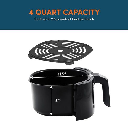 Elite Gourmet EAF1055D Dual Zone Air Fryer Oven, 11QT. Capacity with Divider 2 Independent Cook Zones, Dishwasher Safe Basket, 10 Preset Functions, 1600-Watts, with Recipe Booklet, Black in Saudi Arabia