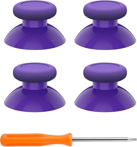 eXtremeRate Replacement Controller Joystick for Xbox One - 4 PCS Purple Thumbsticks Analog Thumb Sticks Parts for Xbox Series X/S, Xbox One S/X, Elite Controller with Repair Kit Screwdriver in Saudi Arabia