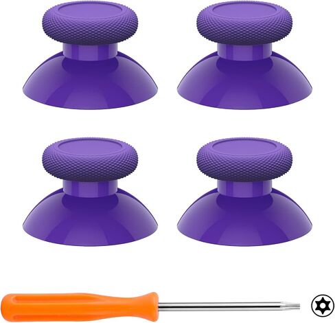 eXtremeRate Replacement Controller Joystick for Xbox One - 4 PCS Purple Thumbsticks Analog Thumb Sticks Parts for Xbox Series X/S, Xbox One S/X, Elite Controller with Repair Kit Screwdriver in Saudi Arabia