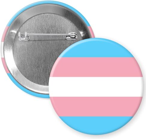 ثنائية العلم الجنسي اللون 2.25 "Pinback زر شارة بدبوس in Kuwait