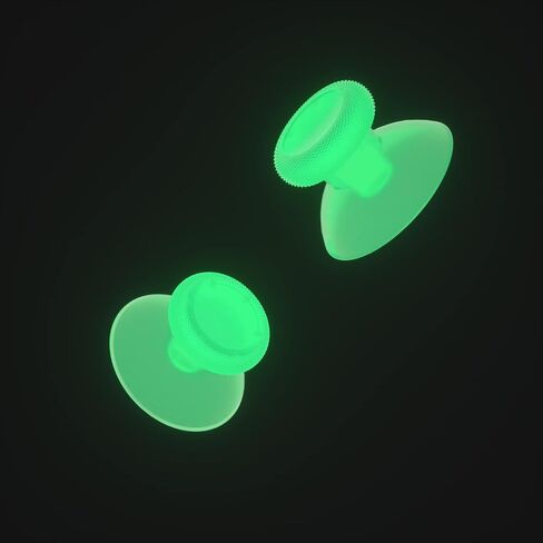 eXtremeRate Replacement Thumbsticks for Xbox Core Wireless Controller, Joysticks Repair Kit for Xbox Series X/S Controller, Custom Analog Stick Buttons for Xbox One S/X/Elite - Glow in Dark - Green in Saudi Arabia